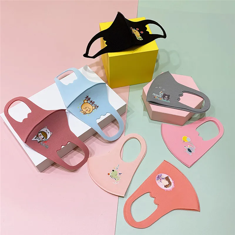 PM2.5 Children Mouth Mask Cotton Cute Cartoon Respirator Thicken Smog Warm Dust Fits 4-10 Years Old Kids | Красота и здоровье