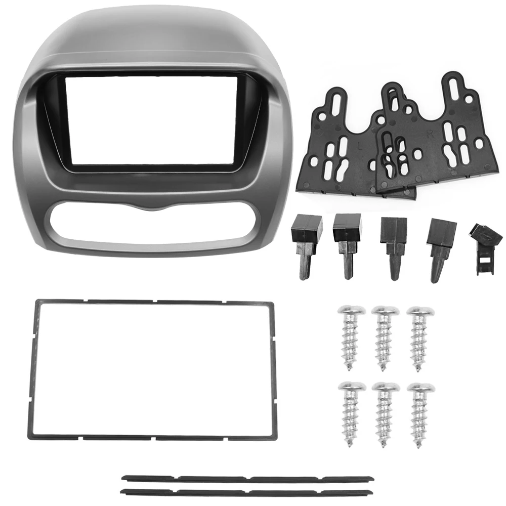 

Double Din Car Trim Surround Panel fascia for Mitsubishi Imive for Peugeot ION Radio DVD Refitting Dash Mount Kit Frame Bezel