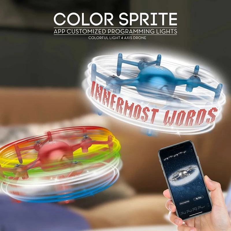 

DIY RC Drone Remote Control APP Custom Lights Four Axis 360Quadcopter