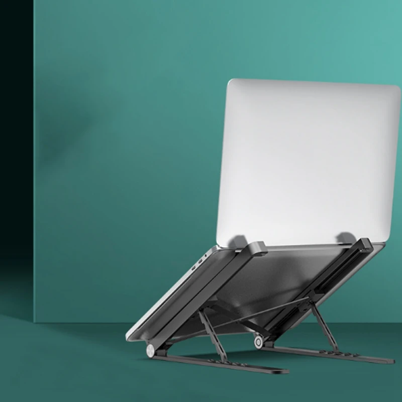 Складная пластиковая подставка для ноутбука портативная офисная Подставка