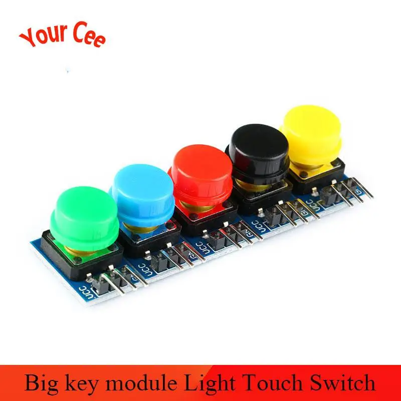 Кнопочная плата 2*12 мм большой ключ Модуль светильник сенсорный выключатель