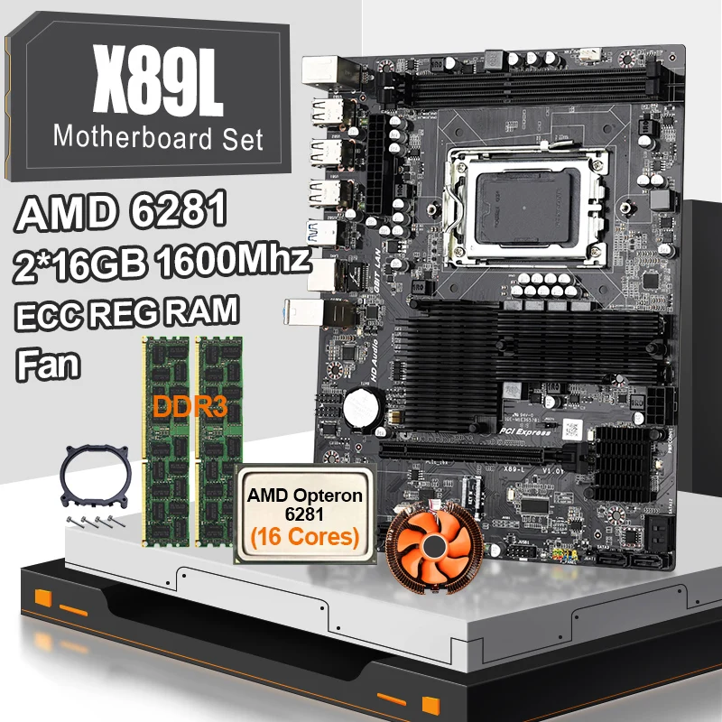 Материнская плата G34 Socket X89L поддержка двухканального процессора 2 * DDR3 память ECC REG