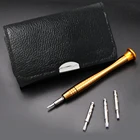 Кожаный чехол, ручная отвертка 25 в 1, портативный набор насадок, инструмент для ремонта, маленькая бытовая техника для разборки