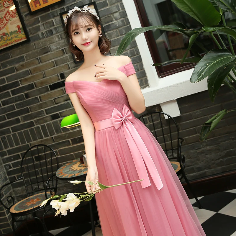 Бордовые Платья для подружки невесты сестры Длинные свадебные платья выпускные