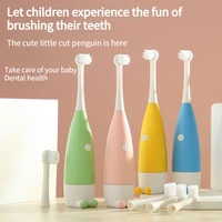 childrens electric toothbrush 3 15 years old baby kid student soft bristles waterproof toothbrush ultrasonic cartoon toothbrush