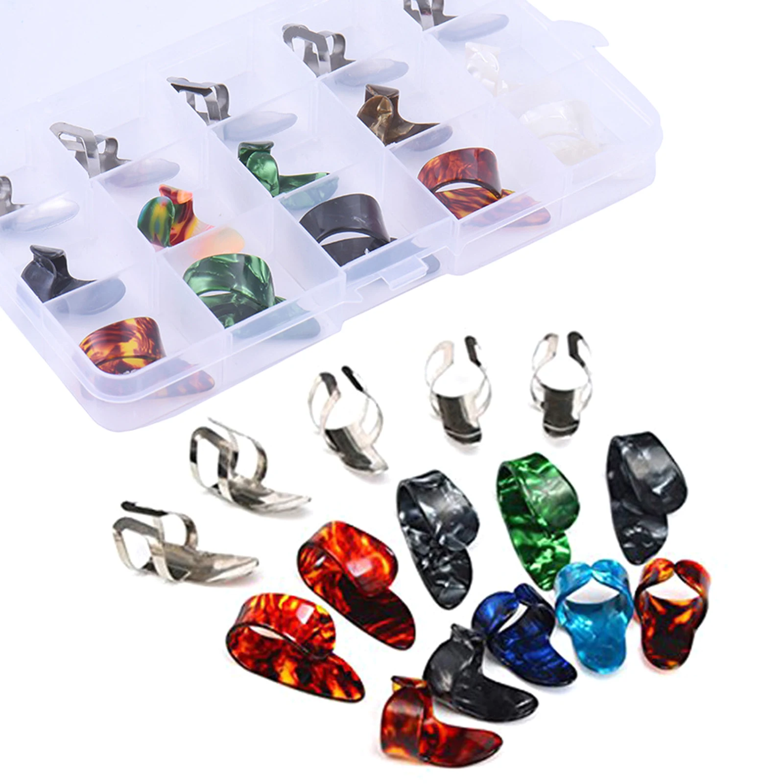 

15PCS Guitar Picks For Electric Bass Guitar Mandolin Banjo Ukulele Portable & Space-saving
