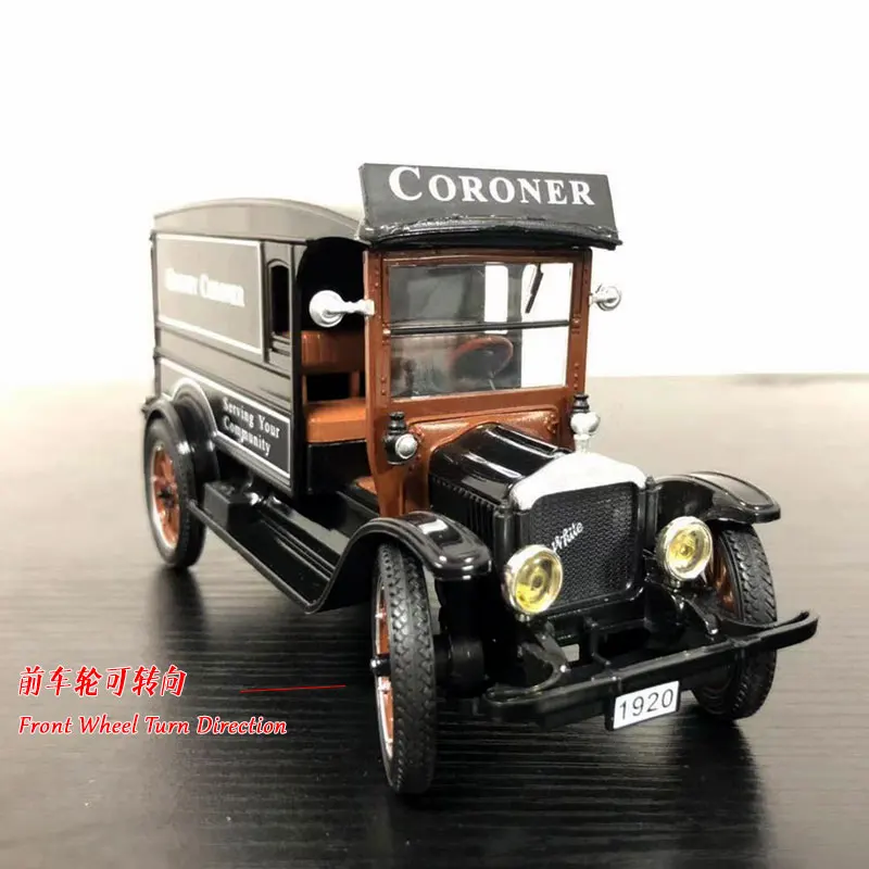 Фирменная 1/32 масштабная модель автомобиля игрушки 1920 белый Ван литой металлический автомобиль модель игрушки для коллекции, подарок, украшения