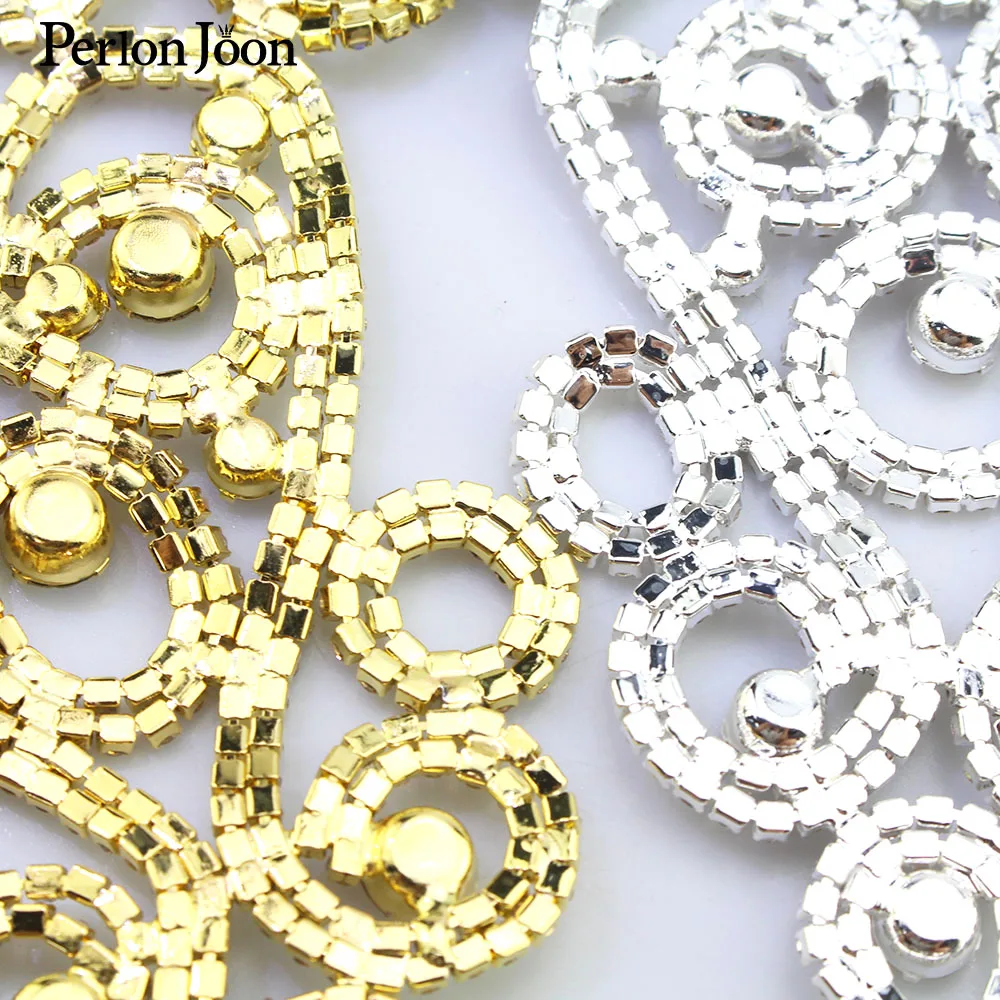 Diy пришивать одежду сверкающие Ретро стразы аппликация Ab кристалл украшение для