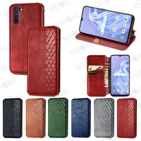 embossed retro leather case for oppo reno3a japanese version classic business with card pocket invisible kickstand phone cases