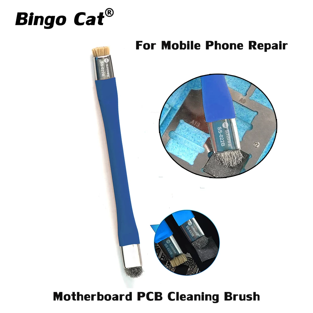 

Фотоэлектрическая Антистатическая щетка с двойной головкой, Сварочная щетка для детской материнской платы, печатной платы, набор инструме...