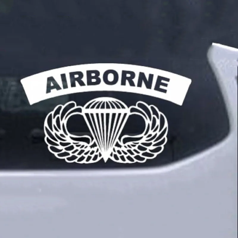 Армейский воздушный баннер с крыльями крутая наклейка на автомобиль графика