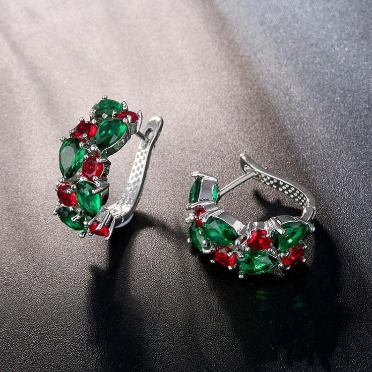 

2021 New Luxury Rose Gold Color Pear Earring For Women Lady Anniversary Gift Jewelry Bulk Sell Valentine's Day E5638