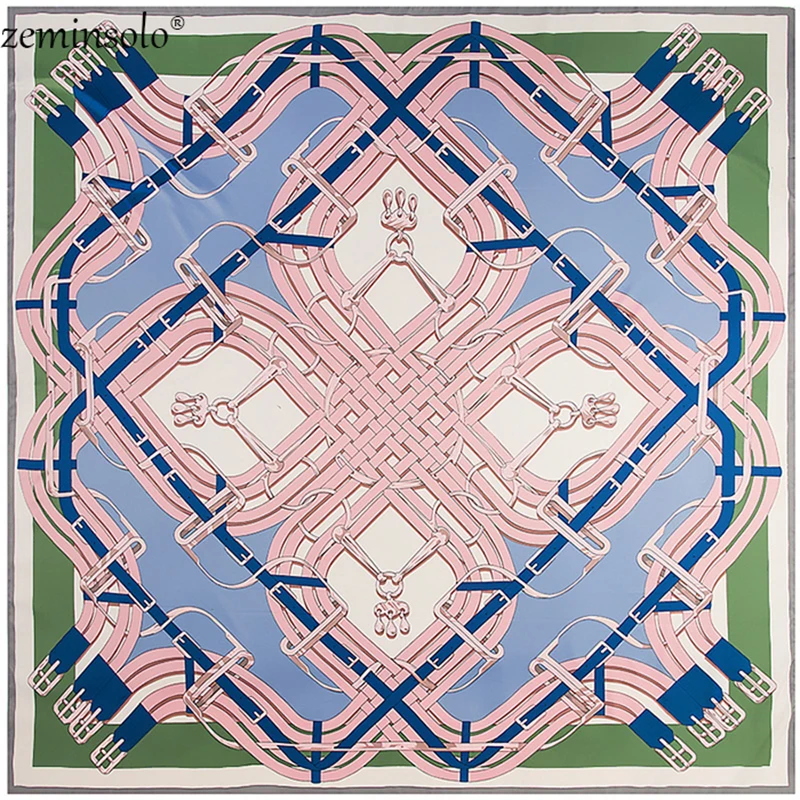 100% саржевый шелковый шарф Женская шаль с принтом квадратные шарфы для женщин