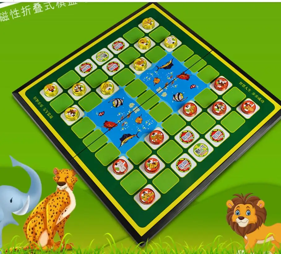 Животное борьба детей начальной школы студентов магнитные Летающие шахматы 2