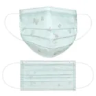 Маски для лица Одноразовые Дышащие с блестками и цветами, Pm2.5 со ртом для защиты лица, 50 шт.