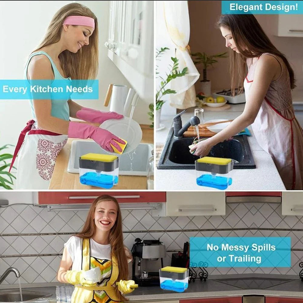 Ручной Пресс губки распределителя мыла автоматический дозатор для жидкого насос