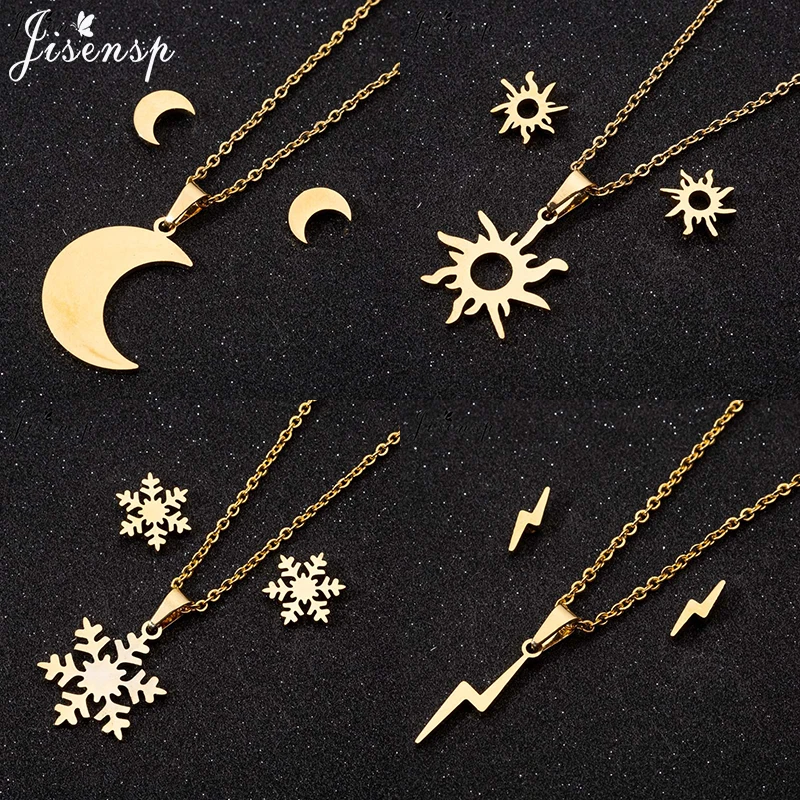 Комплект из колье и серёг нержавеющей стали | Украшения аксессуары