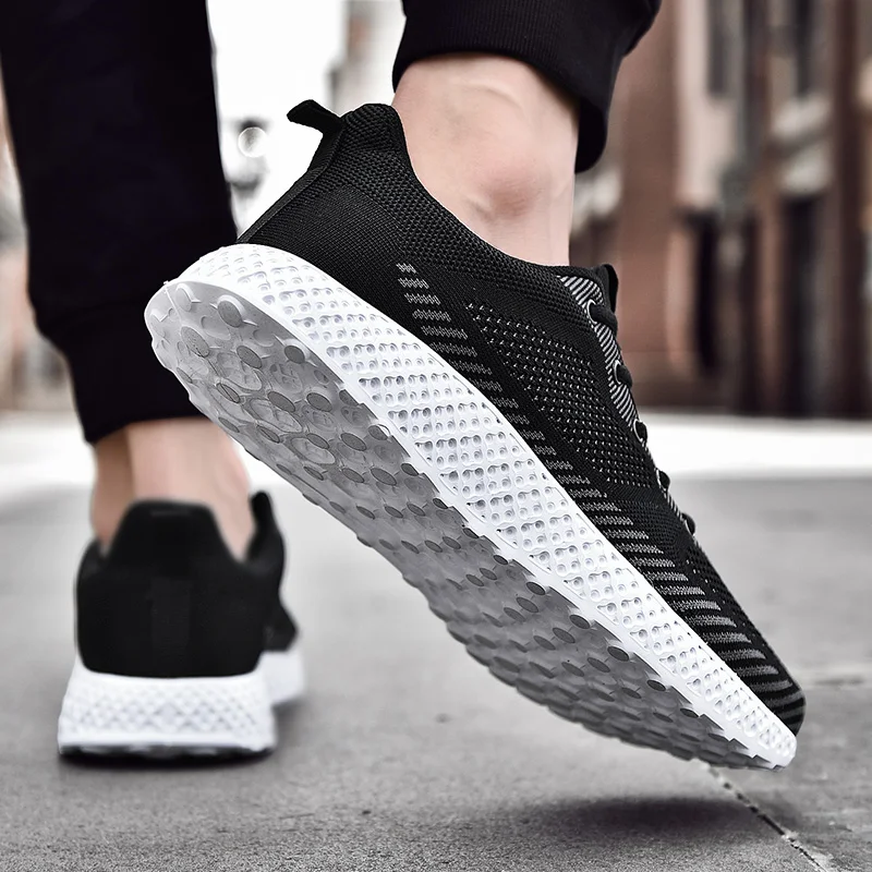 

knitting sport for black on Fashionable casuales comfortable men sale de sports mens sapato Shoes s fashion Sneakers Breathable