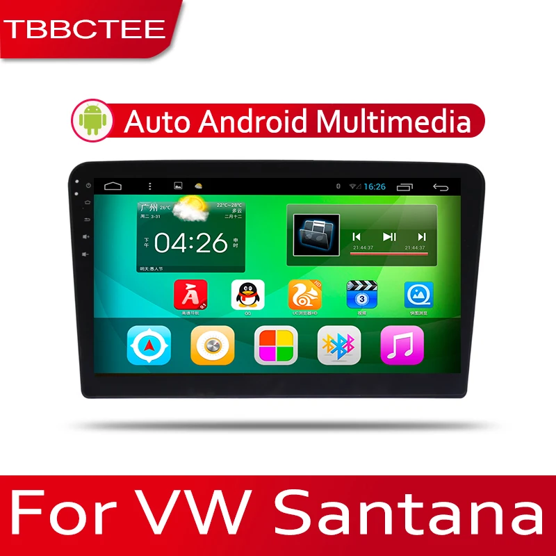 TBBCTEE 2din автомобильный мультимедийный Android Авторадио Радио GPS плеер для Volkswagen VW