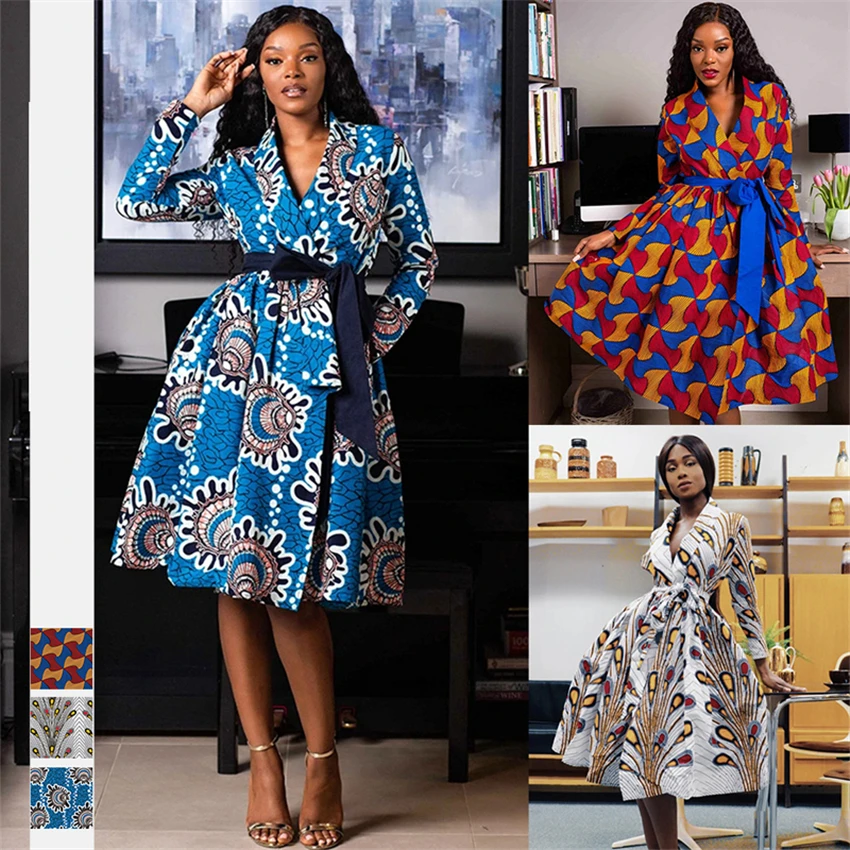 Африканские платья для женщин новинка 2021 женское платье кимоно элегантное