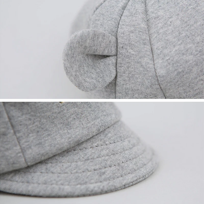 Детская бейсбольная кепка для мальчика шапочка с ушками мультяшным медведем