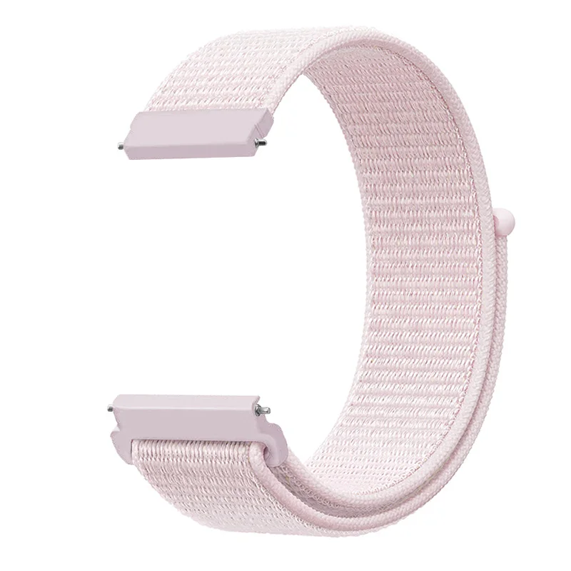 Ремешок для Xiaomi Huami Amazfit GTS, Смарт-часы, тканый нейлоновый браслет-петля для Amazfit GTR 42 мм/Bip lite, ремешок для часов 20 мм - Цвет ремешка: Pearl pink