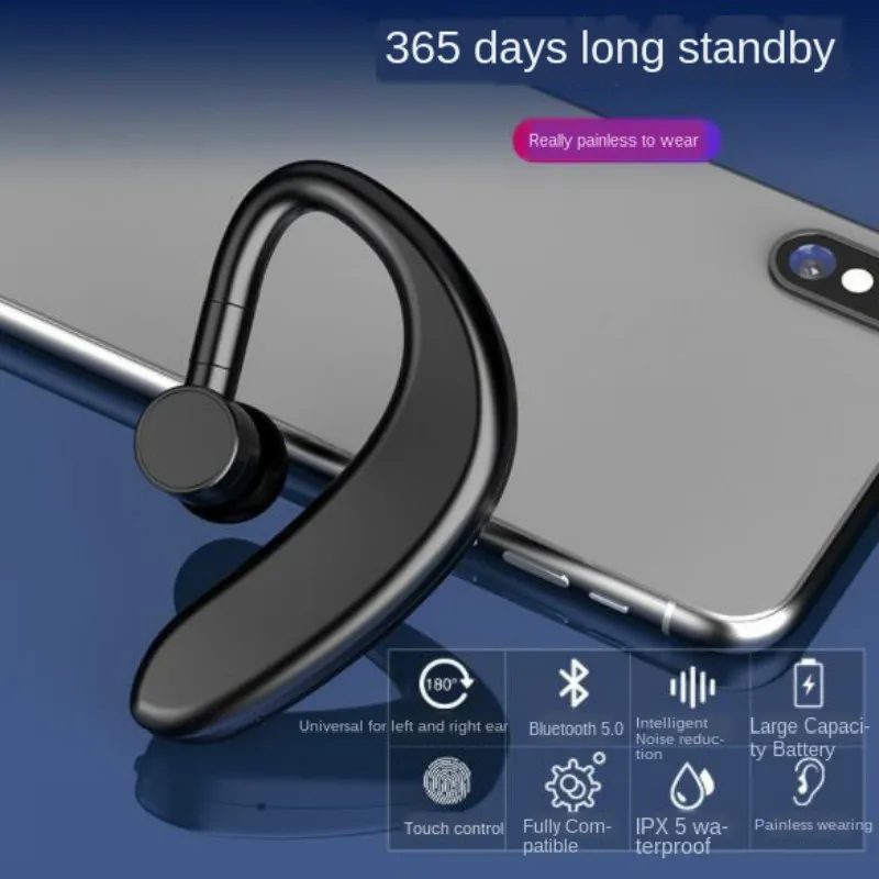 Беспроводные Bluetooth-наушники Стереонаушники Одинарная гарнитура с микрофоном