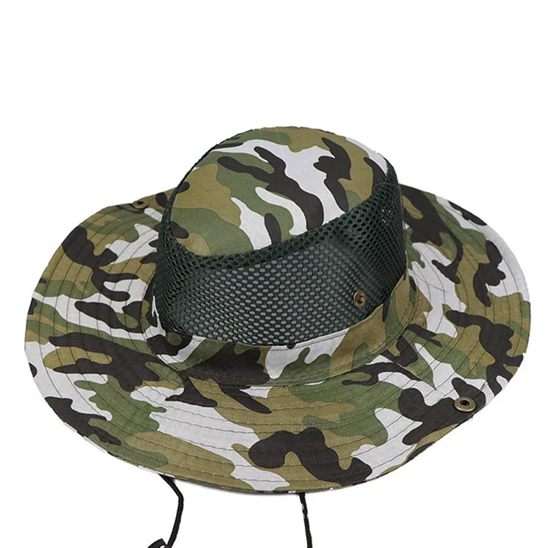 

Fisherman's Hat Camouflage Sunshade Breathable Ultraviolet Fishing Hiking Mountaineering Jungle