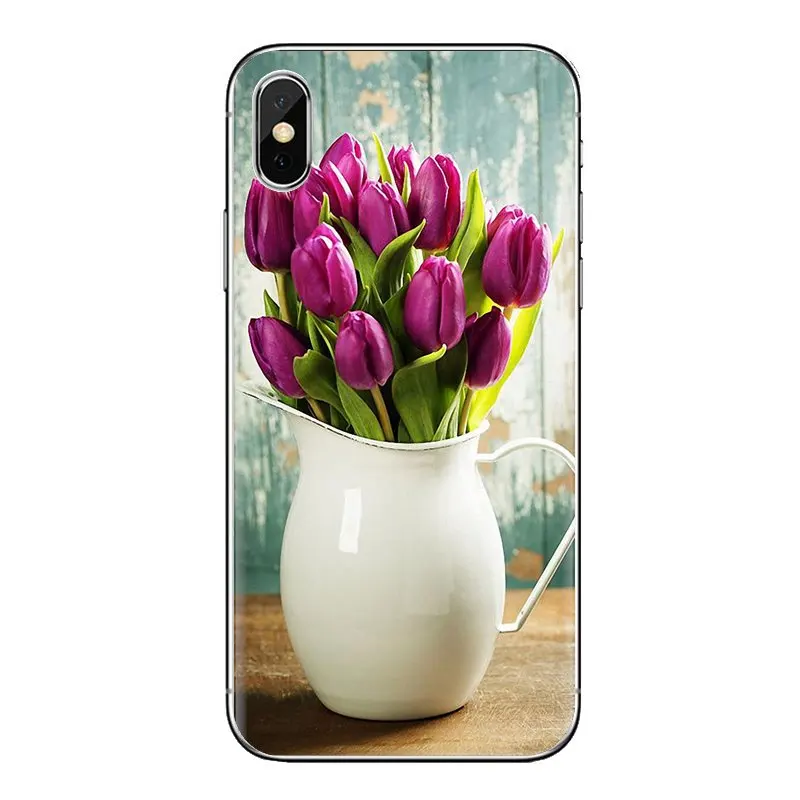 Для LG G3 G4 мини G5 G6 G7 Q6 Q7 Q8 Q9 V10 V20 V30 X Мощность 2 3 K10 K4 K8 2017 красные синие Весна тюльпаны