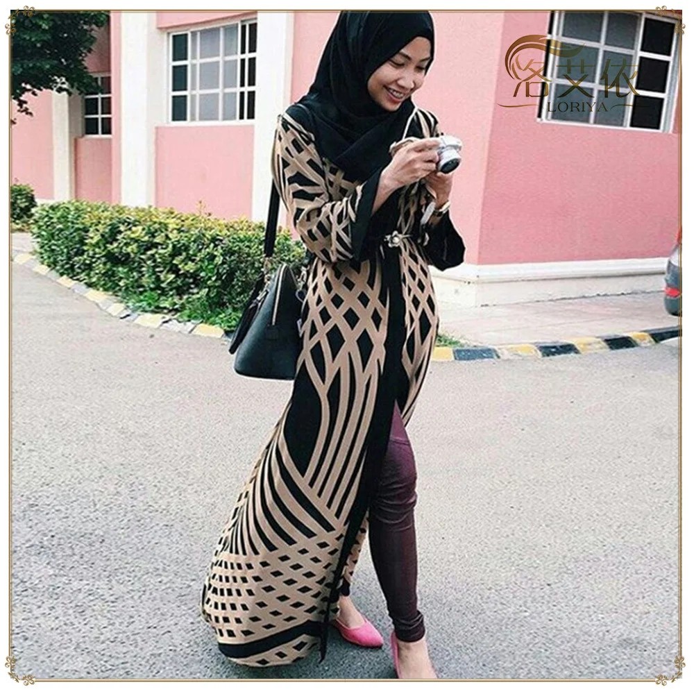 Dubai Open Abaya Muslim Hijab Dress Women Kimono Jubah Kaftan Abayas Turkish Islamic Clothing Caftan Musulman Marocain Long Robe