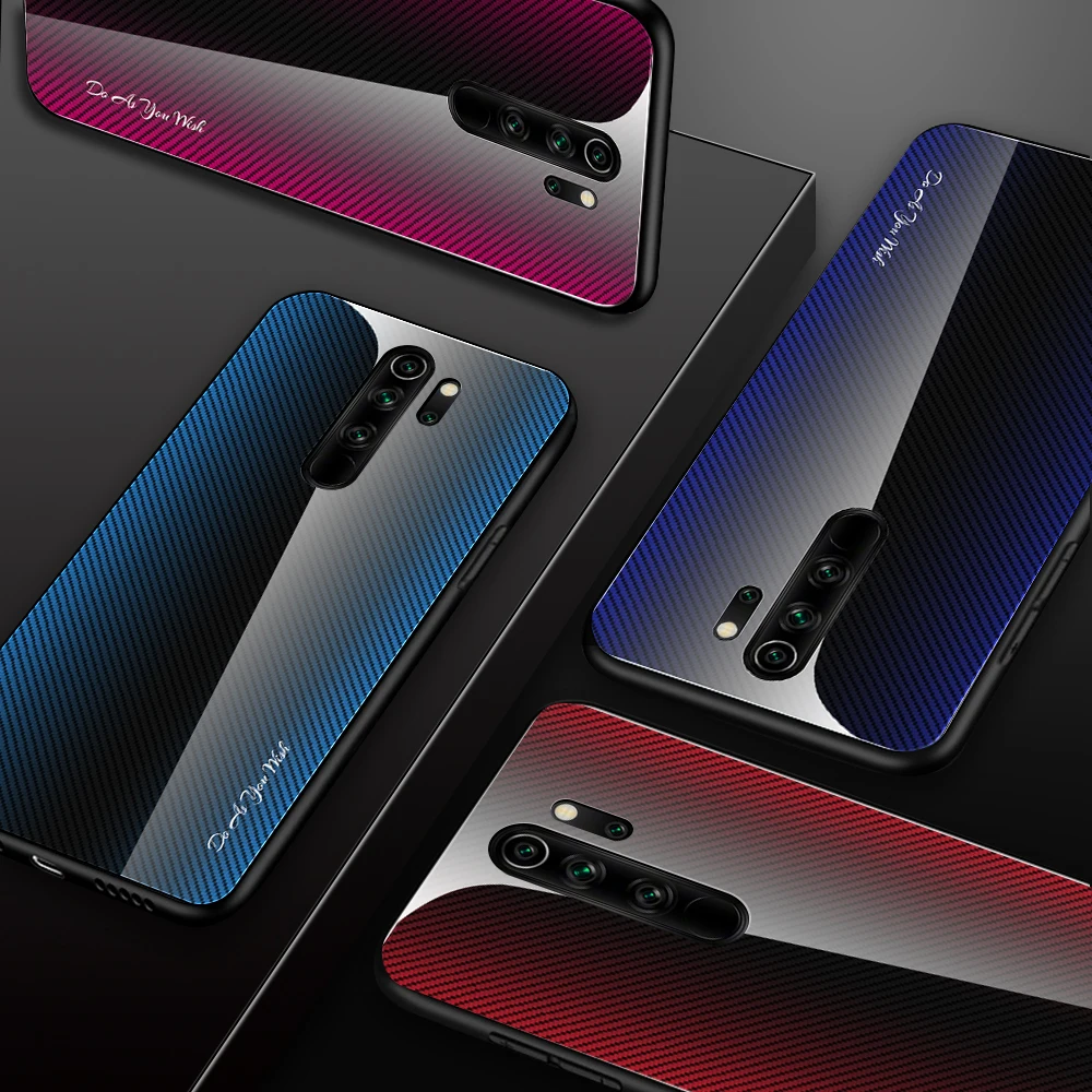 Текстурный градиентный чехол для Xiaomi Redmi Note 8 7 6 5 Pro 7A телефона из закаленного