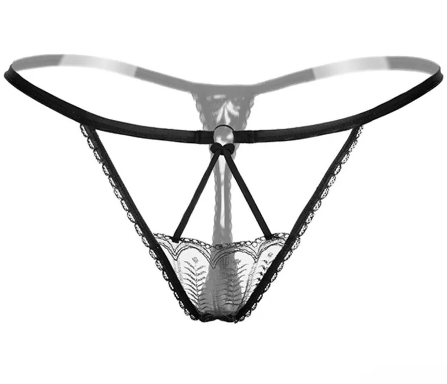 Романтические полые бесшовные трусики стринги во французском стиле женское