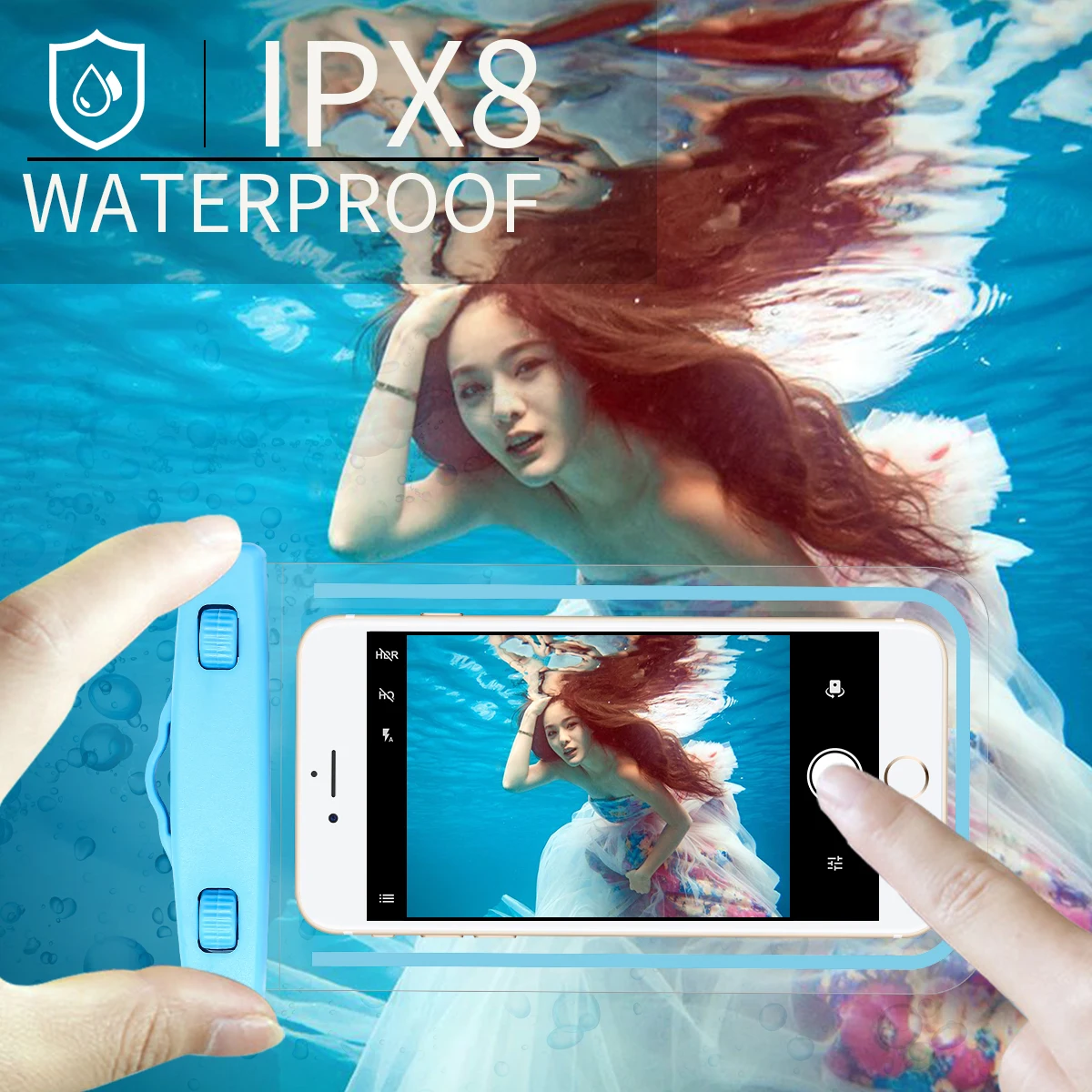 Плавательный чехол для телефона настоящий водонепроницаемый iPhone 11 Pro XS Max X 8 7 6 6s
