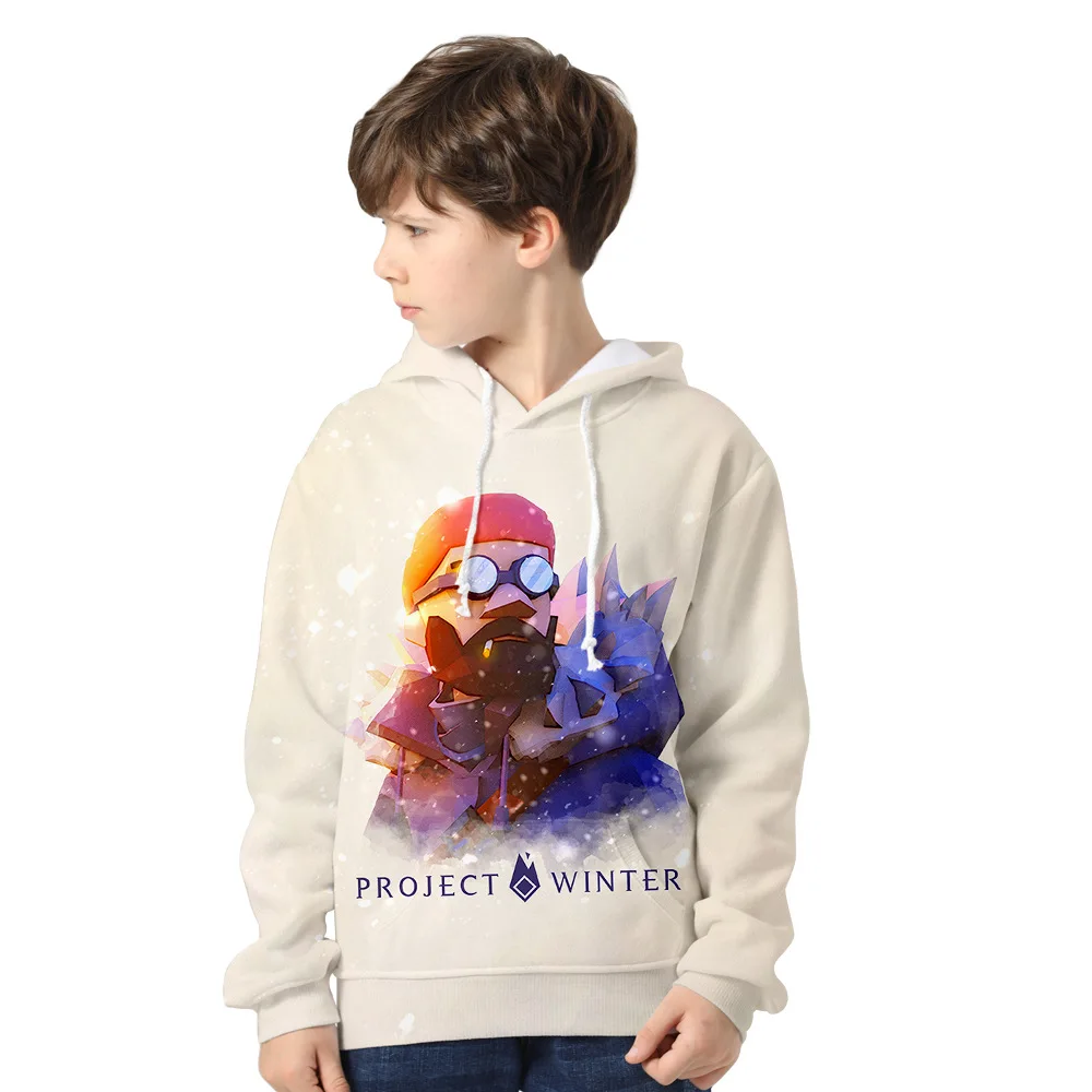 

Game Project Hoodies Children's Cartoon 3D Hoodies Sweatshirt Men Women Harajuku Hooded Pullovers Autumn Long Sleeve Hoodie Tops