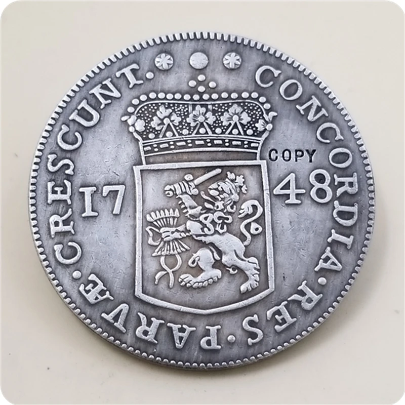 1748 Голландская республика (Zeeland) 1 Ducat имитация монеты
