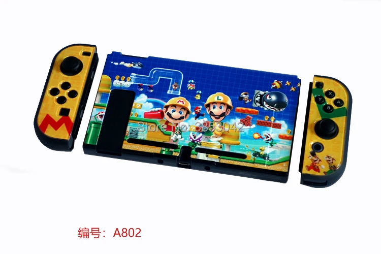 Жесткий защитный чехол-накладка для nintendo Switch NS и аксессуары Joy-Con - Цвет: A802