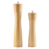 8 inch beech wood salt pepper mills ceramic grinder shaker 10 inch wooden manual pepper grinders kitchen accessories