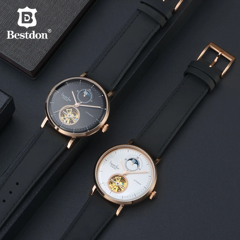 Высококачественные изогнутые механические часы для мужчин Bestdon люксовый бренд