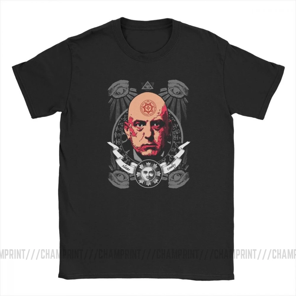 Men's Aleister Crowley T-Shirt - Pure Cotton Creative Tee for Magic, Occult, and Wicca Enthusiasts image 2