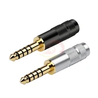 4 4mm connector 5 poles headphone plug length 45mm speaker amplifer gold plated audio jack metal adapter for nw wm1za headset