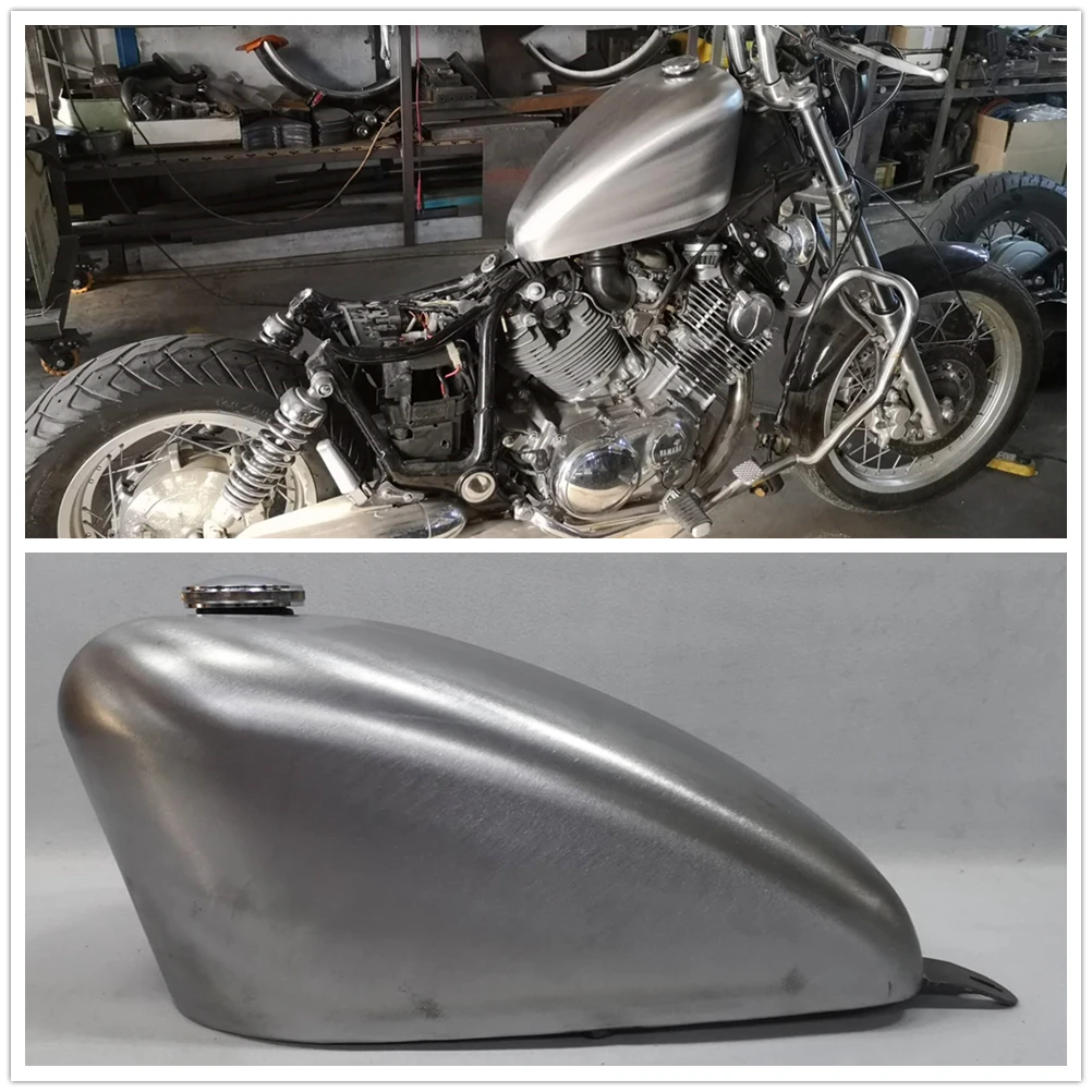 

10L Petrol Gas Fuel Tank For Yamaha XV750 XV1100 1988-1998 Motorcycle Handmade Modified Motorbike Fuel Oil Elding Gasoline Can