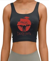 death note crop top japanese anime top