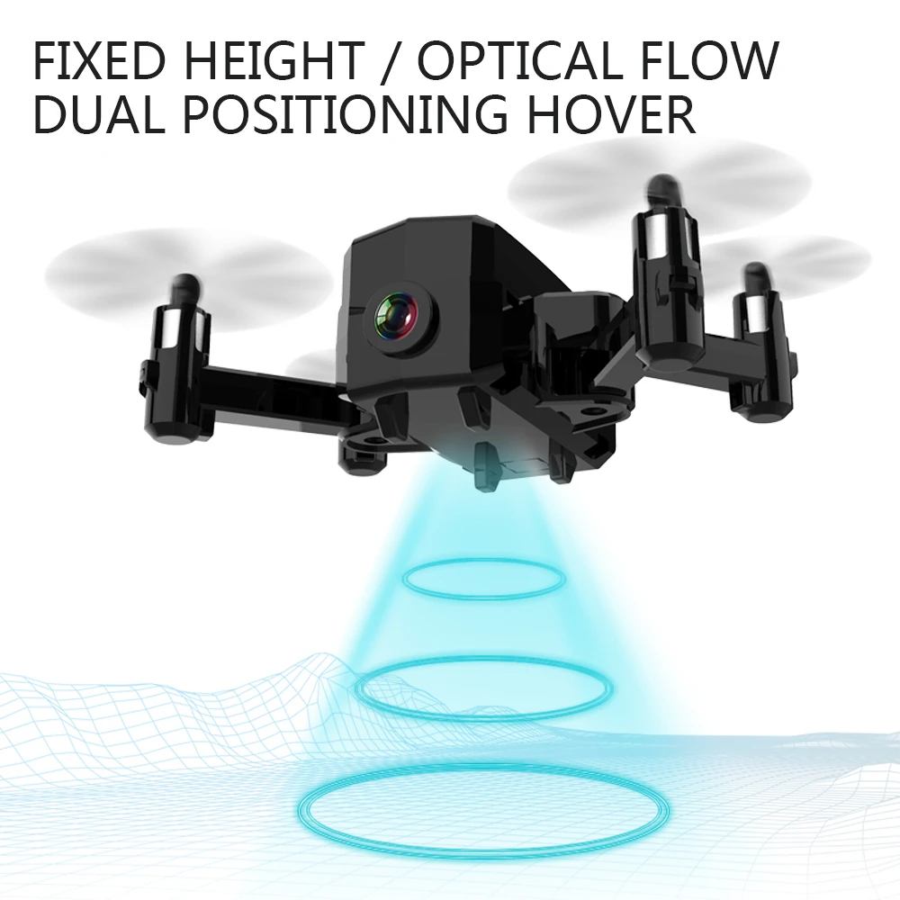 Foldable Mini Drone with HD Camera Remote Control Quadcopter Helicopter RC Quadrocopter for Kids Children's Toys Best Gift | Игрушки и