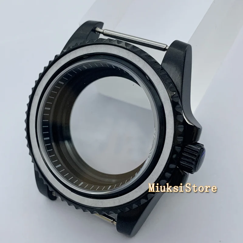 40 мм черный PVD розовое золото чехол подходит для NH35 NH36 ETA2824 Seagull ST2130 PT5000 движение