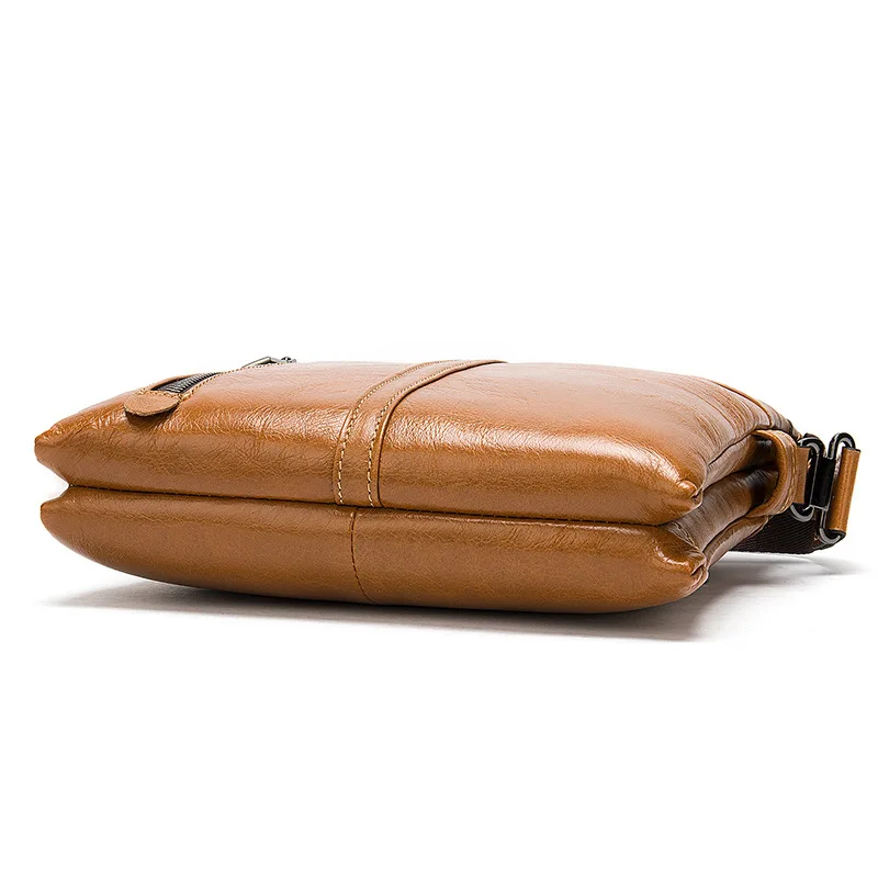 

Gykaeo Business Men's Shoulder Bag Cowhide Leisure Small Bag Male Fashion Genuine Leather Crossbody Bags for Men Messenger Bags