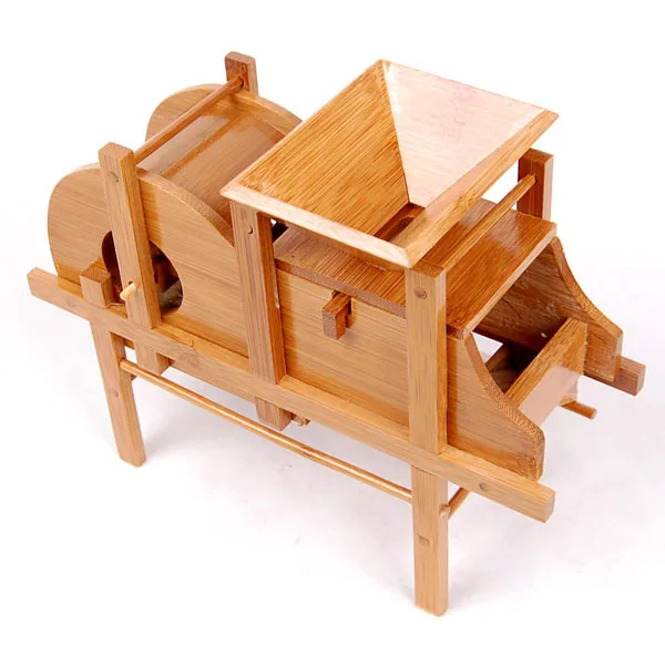 Rural valley fan Nostalgic bamboo and wood products windmill model furniture ornaments crafts table decoration home artwork | Дом и сад