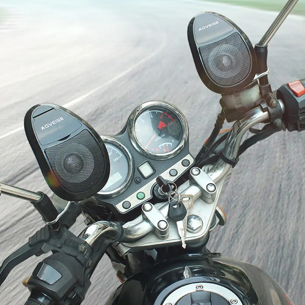 MT493 Motorcycle Bluetooth-compatible Speaker MP3 Audio System FM Radio U Disk TF Card for Motorcycles / atv utv Scooter - купить по
