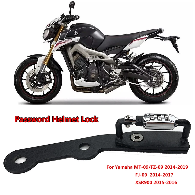 Мотоциклетный шлем с замком и паролем черная боковая защита от кражи подходит