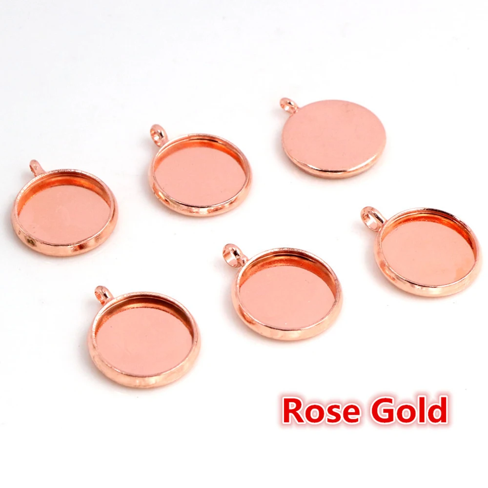 20 шт./лот 10 мм 12 Внутренний размер 4 цвета позолоченный латунный материал