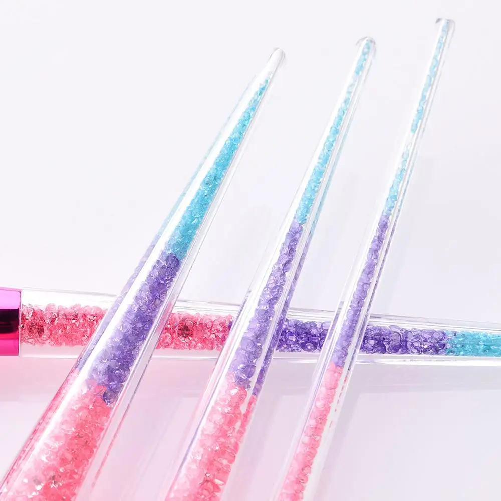 Набор кистей для макияжа с бриллиантами пудра основа румяна тени век Кисть